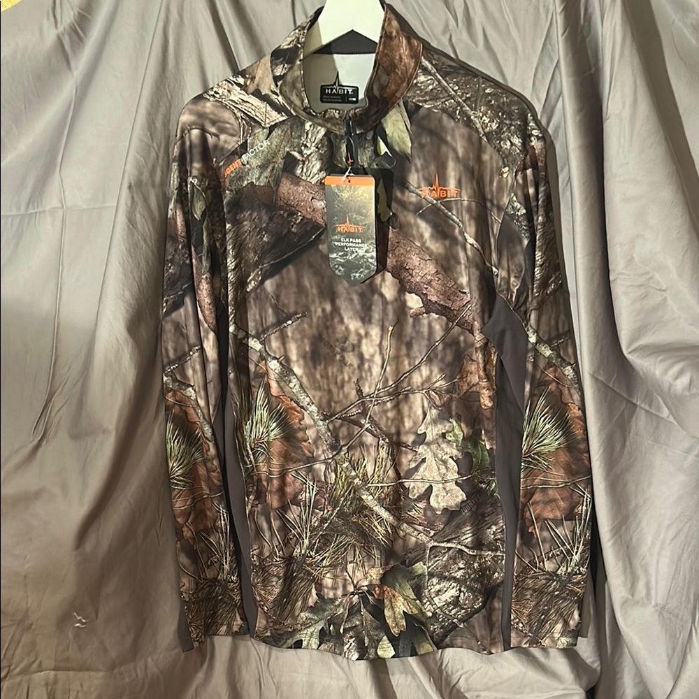 Huntworth Men's Camouflage Zip Up Sweater